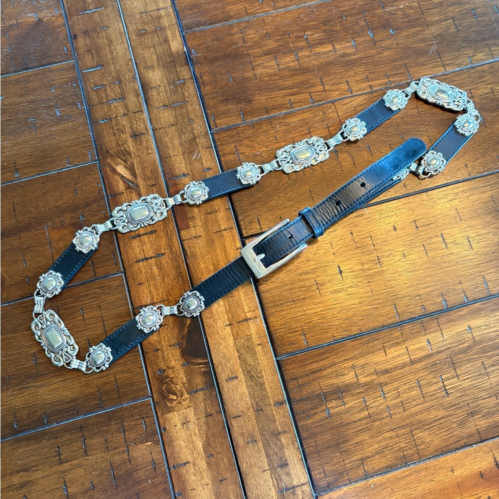 Ladies Leather Concho Belt - XL- Western Core, Boho Revival